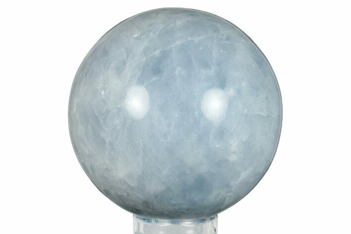 Polished Blue Calcite Sphere - Madagascar #256404